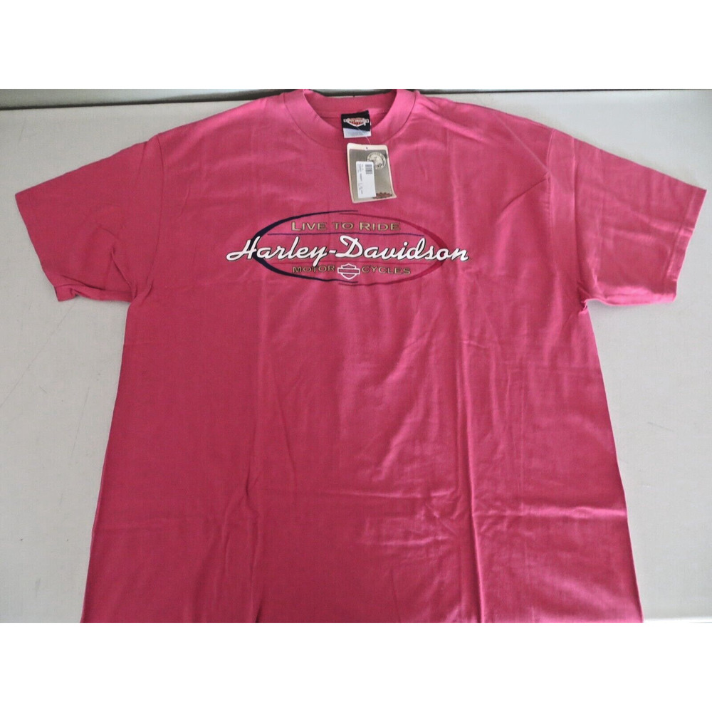 HARLEY DAVIDSON - VTG 90s Live To Ride Destination Tacoma Tshirt Mens XLarge NWT